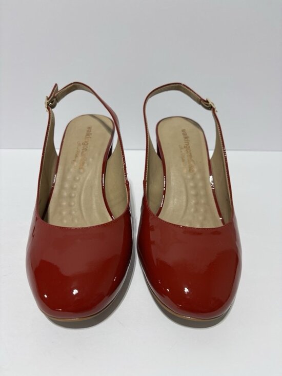 Walking Cradles Women’s Michaela Slingback Pumps Red, Size 10.5 WW main image 2